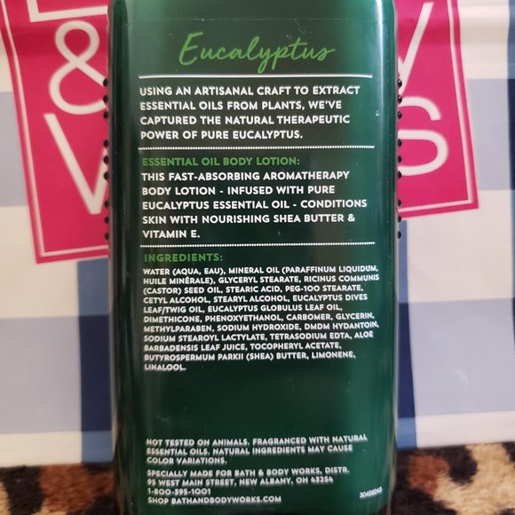Bath & Body Works Aromatherapy Eucalyptus Lotion - Picture 3 of 3